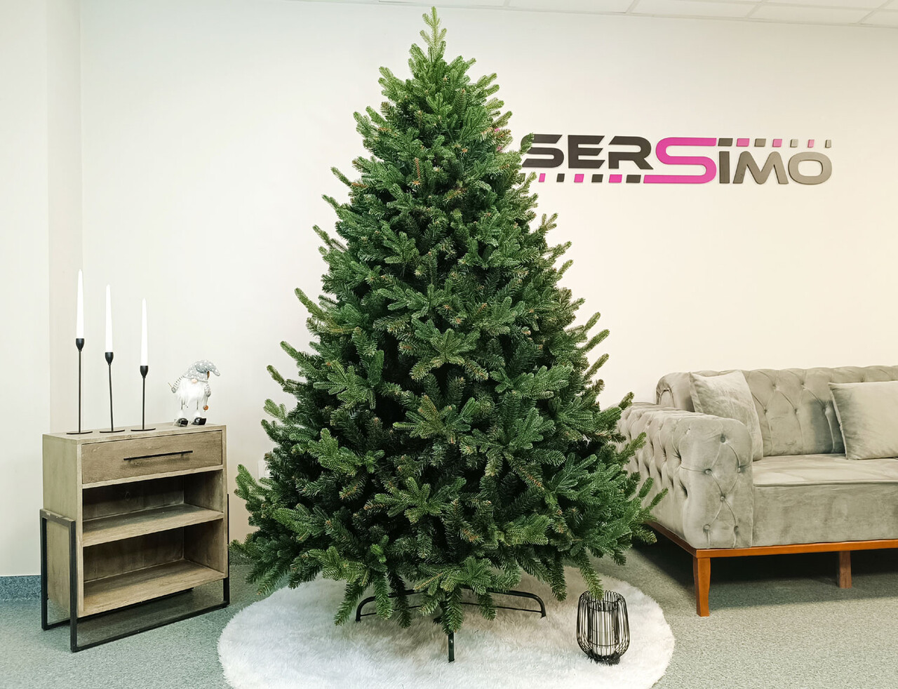 Brad artificial Christmas Deluxe by Sersimo, Royal Felara, 2D+3D, 210cm — imaginea 14