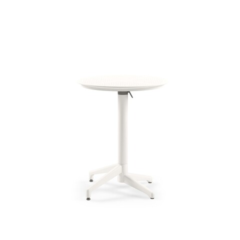 Masa pliabila, Tilia, Moon Ø60 V2F, Alb-ivoriu