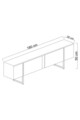 Set mobilier living, Bexley, Luxe Set, Travertin / Auriu
