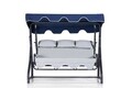 Balansoar de gradina 3 locuri, Clara, Salvia 3 Kişilik Salıncak Mavi, Multicolor