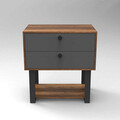 Dulapior, Locelso, MN03, 80x85x52 cm, Nuc / Antracit
