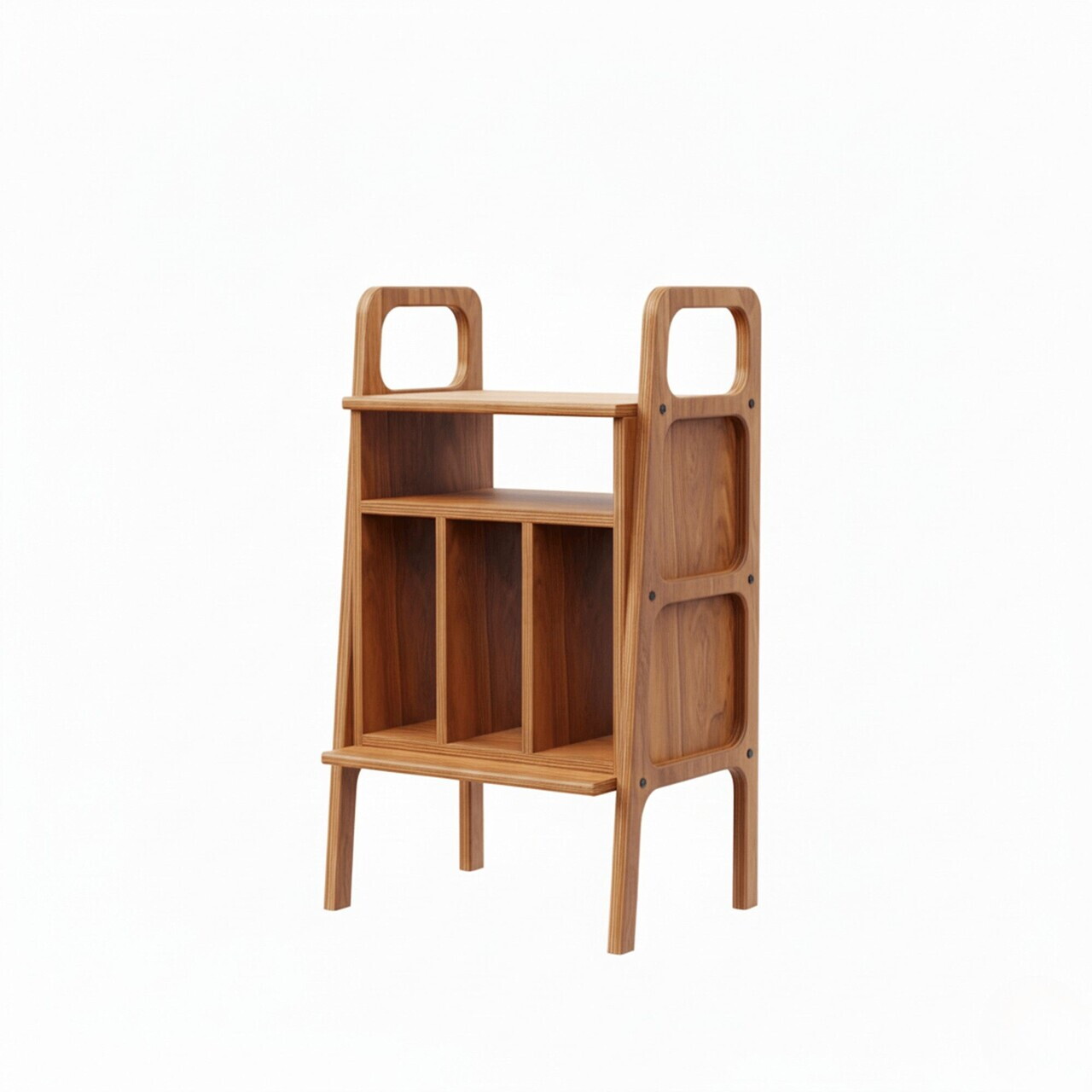 Suport pentru pick-up, Hanah Home, CPT4843-50, 50x90x40 cm, PLACAJ CARPEN, Maro — imaginea 5