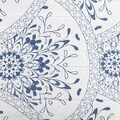 Cuvertura matlasata Meknes, Homla, 200x220 cm, poliester, albastru/alb