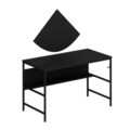 Birou, Minerva, Greta Matte 7041, 120x74x60 cm, PAL, Negru