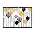 Decoratiune de perete, Hornbeam, Metal, Dimensiune: 70 x 50 cm, Multicolor