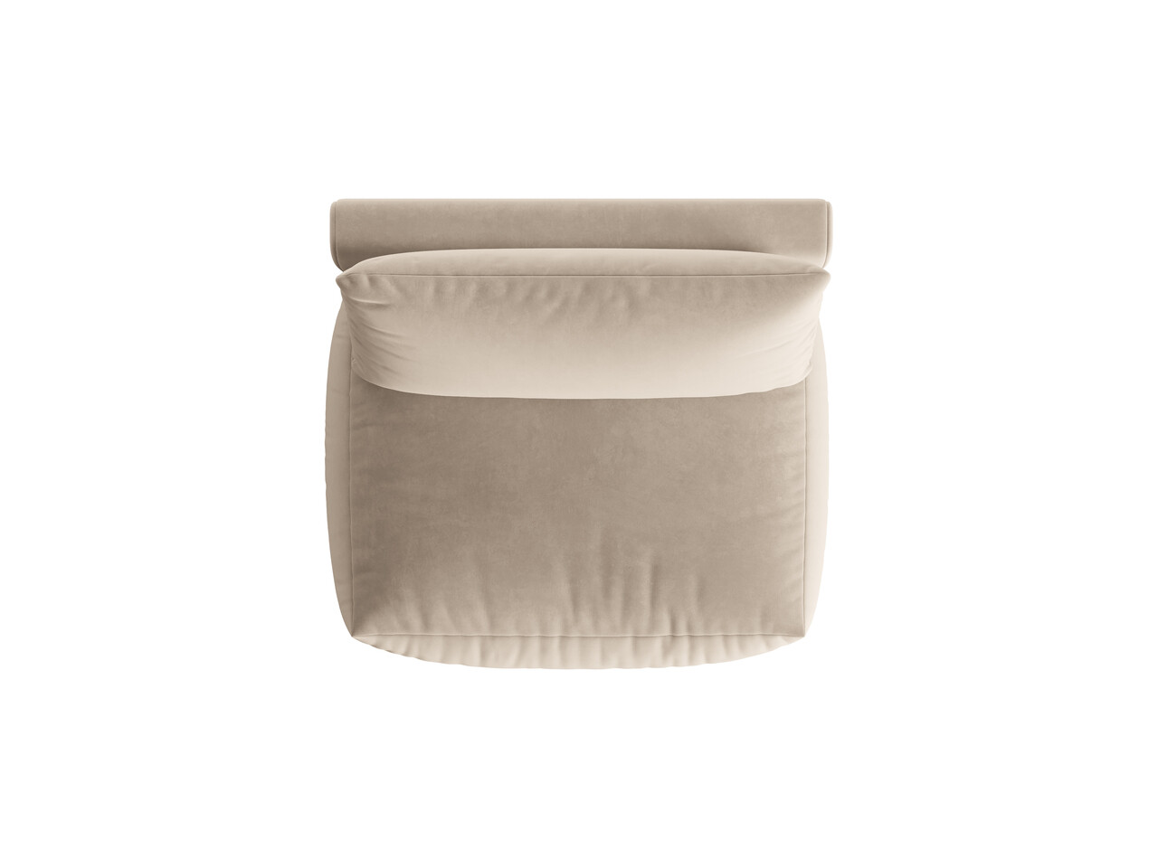 Modul pentru canapea, 1 loc, Chris-184, Micadoni Home, 105x100x80 cm, catifea, ecru - 1 | YEO