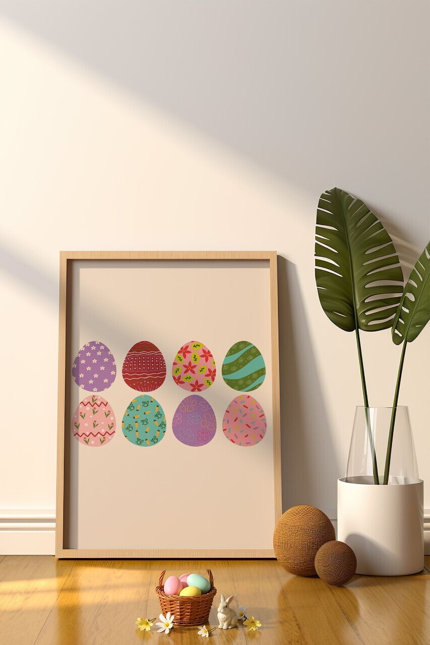 Tablou decorativ, Arteastermodel22-5070, MDF, Multicolor — imaginea 2