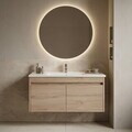 Dulap de baie cu chiuvetă, Hanah Home, Side 100 v3, Stejar