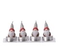 Set 4 lumanari Gnome, Decoris, ceara, multicolor