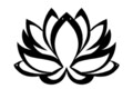Decoratiune de perete, Lotus Flower, Metal, Dimensiune: 45 x 35 cm, Negru