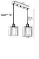 Lustra, Stala, 846STL2913, Metal, Cupru