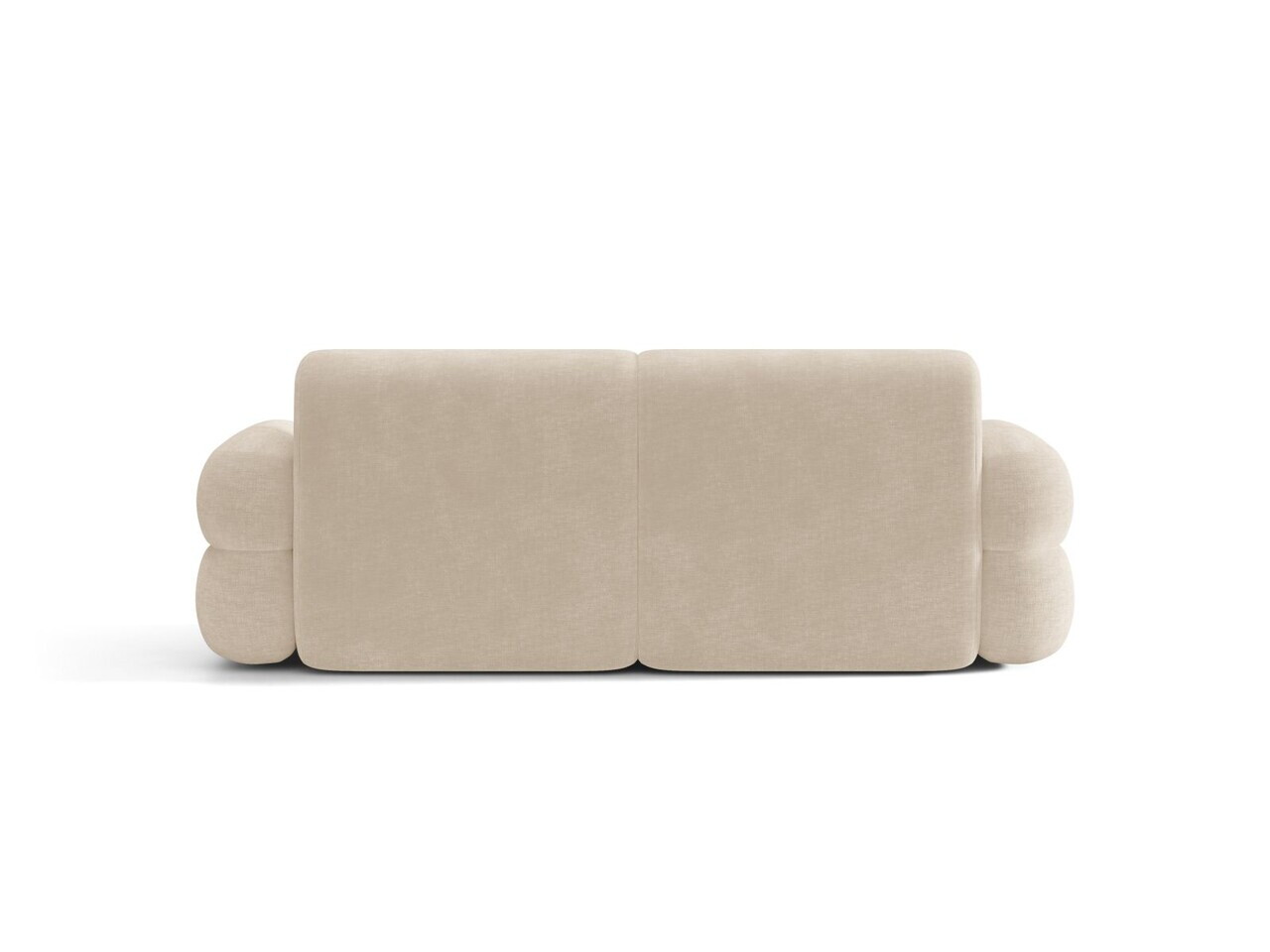 Canapea 3 locuri, Neo, Micadoni Home, 220x100x83 cm, tesatura Chenille, bej deschis — imaginea 4
