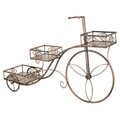 Suport pentru ghiveci, Kara Triple, Creaciones Meng, 80x24x53 cm, fier forjat