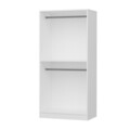 Dulap pentru haine, Minerva, Kale Membran White, 90x210x52 cm, PAL, Alb