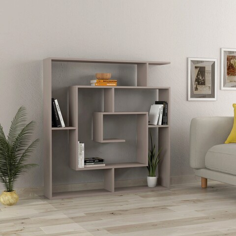Corp biblioteca, Decortie, Maze, 125x129x22 cm, Mocha Decortie