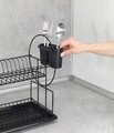 Scurgator de vase, Wenko, Premium Duo Black, 52 x 36 x 24 cm, metal/polipropilena, negru
