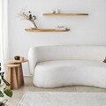 Raft de perete, Neostill, Wavy 2, Lemn masiv, Stejar