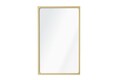 Oglinda decorativa, Lumisfera, Dune 50 x 70, 50x70 cm, Cadru MDF, Auriu