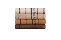 Set 4 prosoape 407, Beverly Hills Polo Club, 50x90 cm, bumbac, caramel/maro/alb/crem