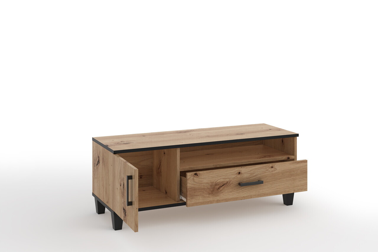 Comoda TV ADRK, Pola 07, 120x40x51.5 cm, PAL laminat, artisan — imaginea 2