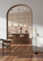 Lustra Agudo, TRIO, 12x150 cm, 10W, 1x E27, metal, taupe