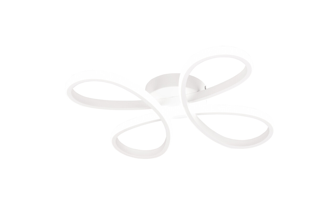Plafoniera Fly, TRIO, 40x40x7.5 cm, 22W, 1x SMD, metal, alb mat