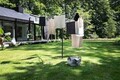 Uscator de rufe rotativ cu 4 brate + cu suport fixare pamant, Brabantia, TopSpinner, 60 m capacitate de uscare, otel, gri metalizat
