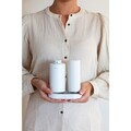 Set dozator sapun / detergent lichid 2 piese, Brabantia, SinkStyle Mineral, 14x9.5x15.7 cm, 220 ml, otel, alb