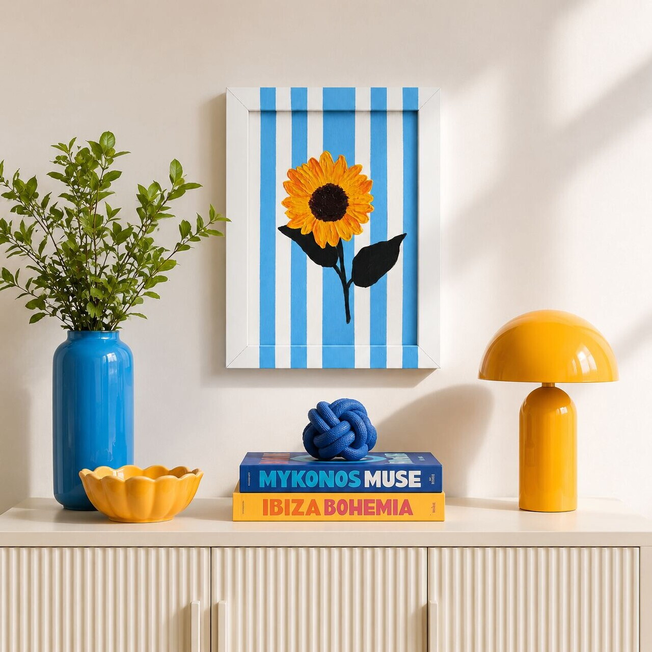 Tablou decorativ, YBC11866, Canvas, Rama din lemn (grosime 3 cm), Multicolor — imaginea 2
