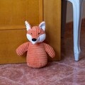 Opritor de usa Fox, Creaciones Meng, 11x26 cm, poliester/bumbac/nisip