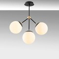 Lustra, Tatum, 584TTM1103, Metal, Alb/Negru