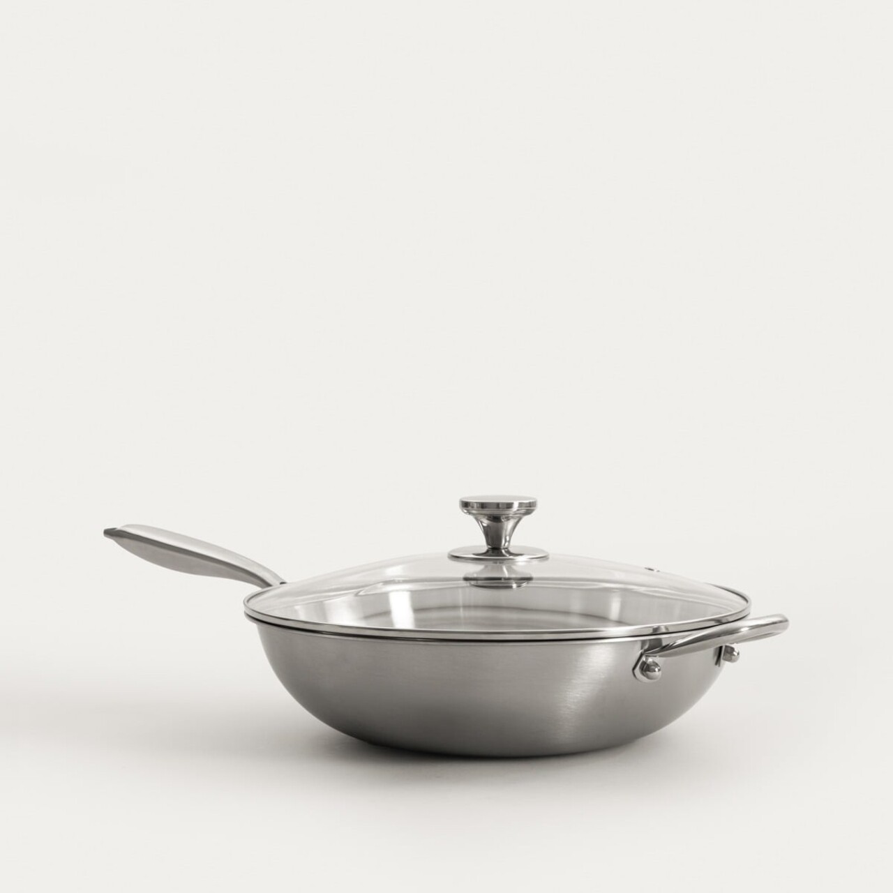 Tigaie Wok Arden, Homla, 34 cm, inox, argintiu - imagine 2