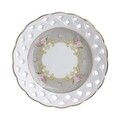 Set serviciu pentru desert Rose, InArt, 6 piese, portelan, alb/gri
