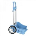 Troler pentru rucsac, Safta, Universal, 40 x 28 x 85 cm, aluminiu/polipropilena, albastru deschis