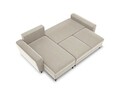Coltar extensibil reversibil 4 locuri, Moghan, Micadoni Home, BL, 241x145x88 cm, catifea, bej deschis