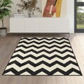 Covor Maferic, Decorino, 120x170 cm, polipropilena, negru/bej