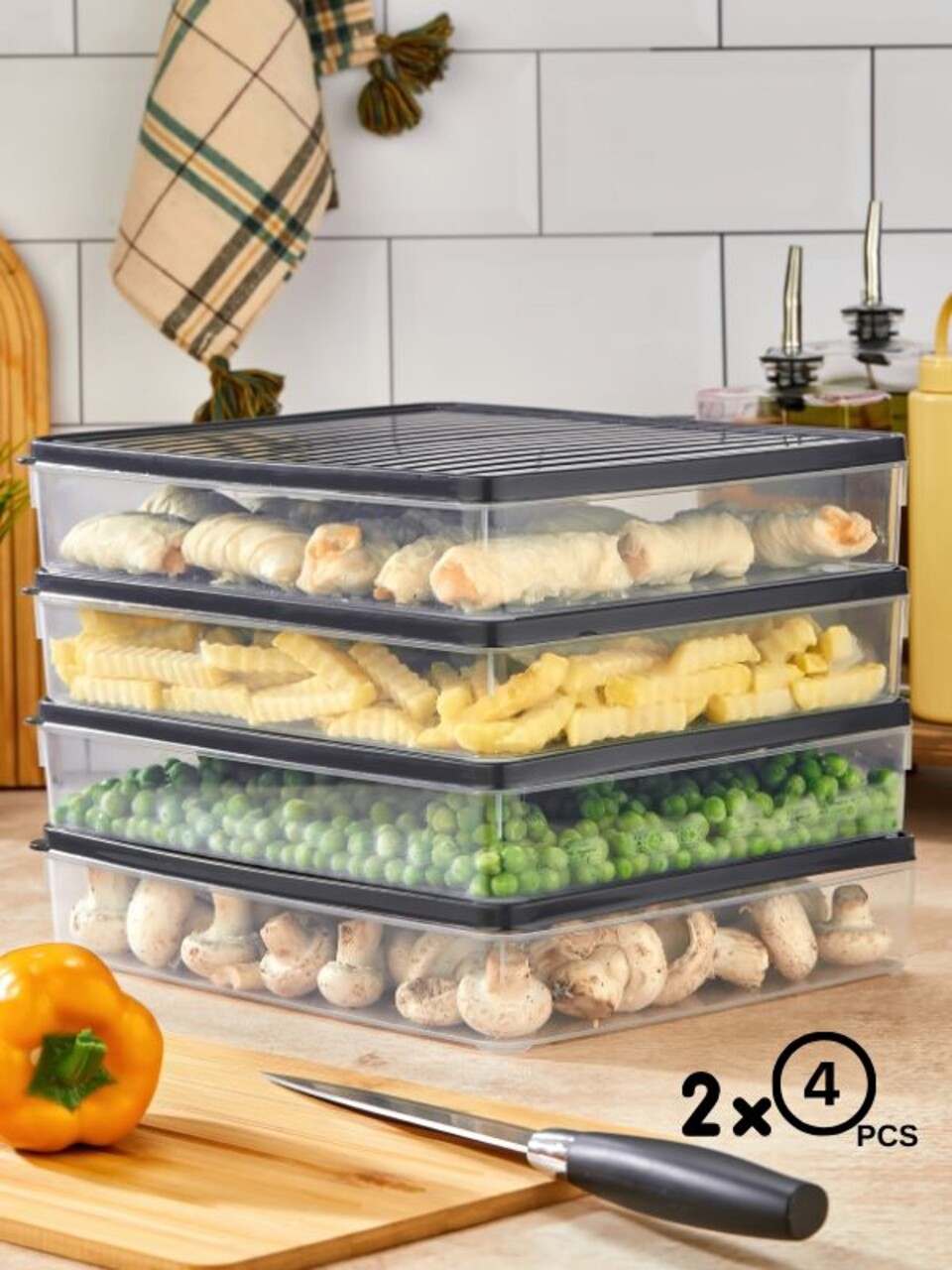 Set recipiente depozitare, Hermia, 452PTR1151, Antracit - view 5
