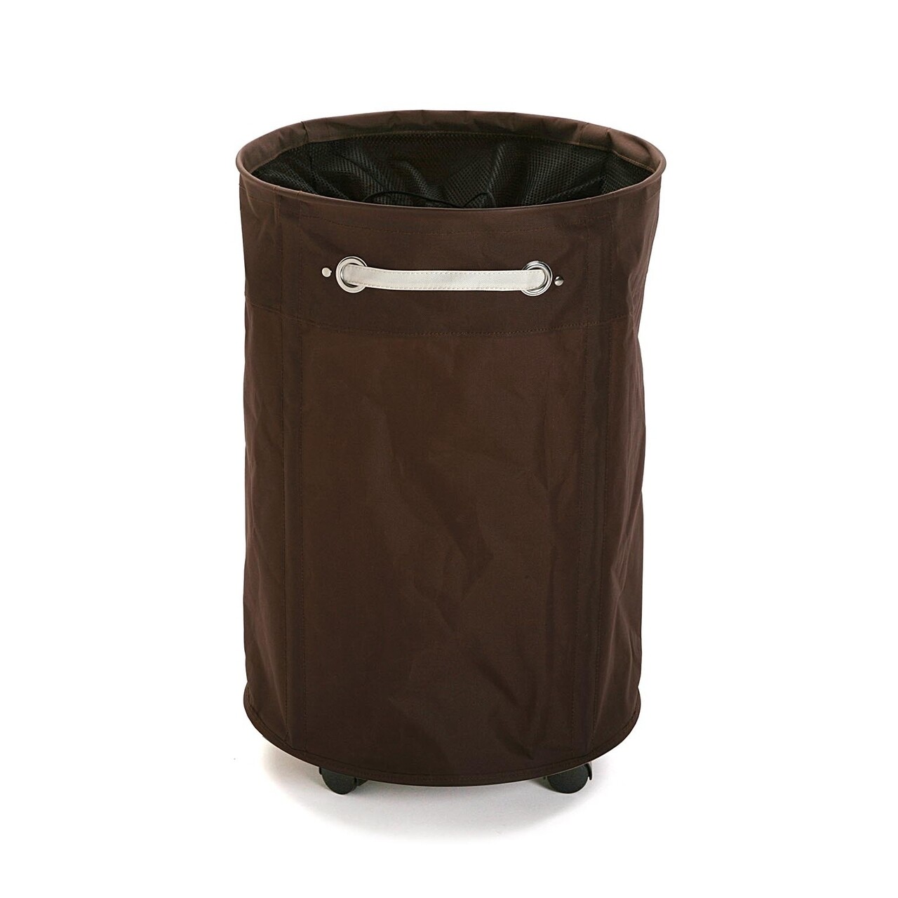 Cos de rufe cu roti Round, Versa, Ø40x60 cm, maro - mezoni.ro