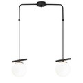Lustra, Opviq, 892OPV1615, Metal, Alb/Negru