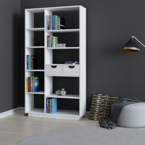 Biblioteca Luma, Arnetti, 80.4x25x188.6 cm, alb 80.4x25x188.6