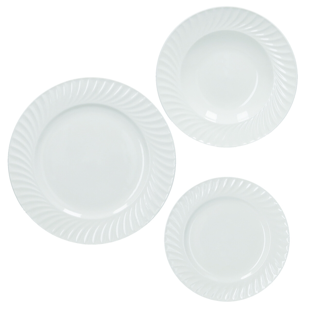 Serviciu de masa 18 piese, Canete, Brandani, portelan New Bone China