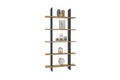 Corp biblioteca, Puqa Design, Lina, 80x160x19.6 cm, PAL, Safir / Antracit