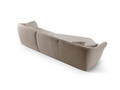 Coltar stanga 5 locuri, Hailey, Micadoni Home, 292x138x79 cm, tesatura boucle, verde menta