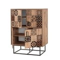 Dulap multifunctional, Sapphire, Quantum Solo - Mosaic, 93 x 115 x 36 cm, pal melaminat, multicolor