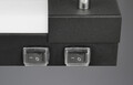 Aplica de perete Enrico, TRIO, 60x4.5x18 cm, 6W, 2x GU10, 1x SMD, metal, negru mat
