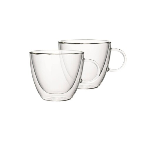 Set 2 cesti cu perete dublu, villeroy   boch, artesano hot beverages l, 420 ml, sticla borosilicata