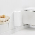 Suport role rezerva hartie igienica, Brabantia, MindSet, 15.1x13.7x30 cm, otel, Alb