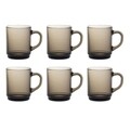 Set 6 cani, Duralex, Versailles Creole, 260 ml, sticla temperata