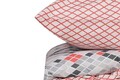 Lenjerie de pat dubla Super King (EU) (IT), Tile - Cinnamon, Cotton Box, Bumbac Ranforce