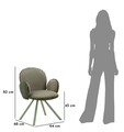 Set 2 scaune Stockholm -B, Mauro Ferretti, 64x68x83 cm, fier/poliester, verde